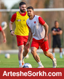 مرور گلزنی به گل گهر در تمرین امروز پرسپولیس